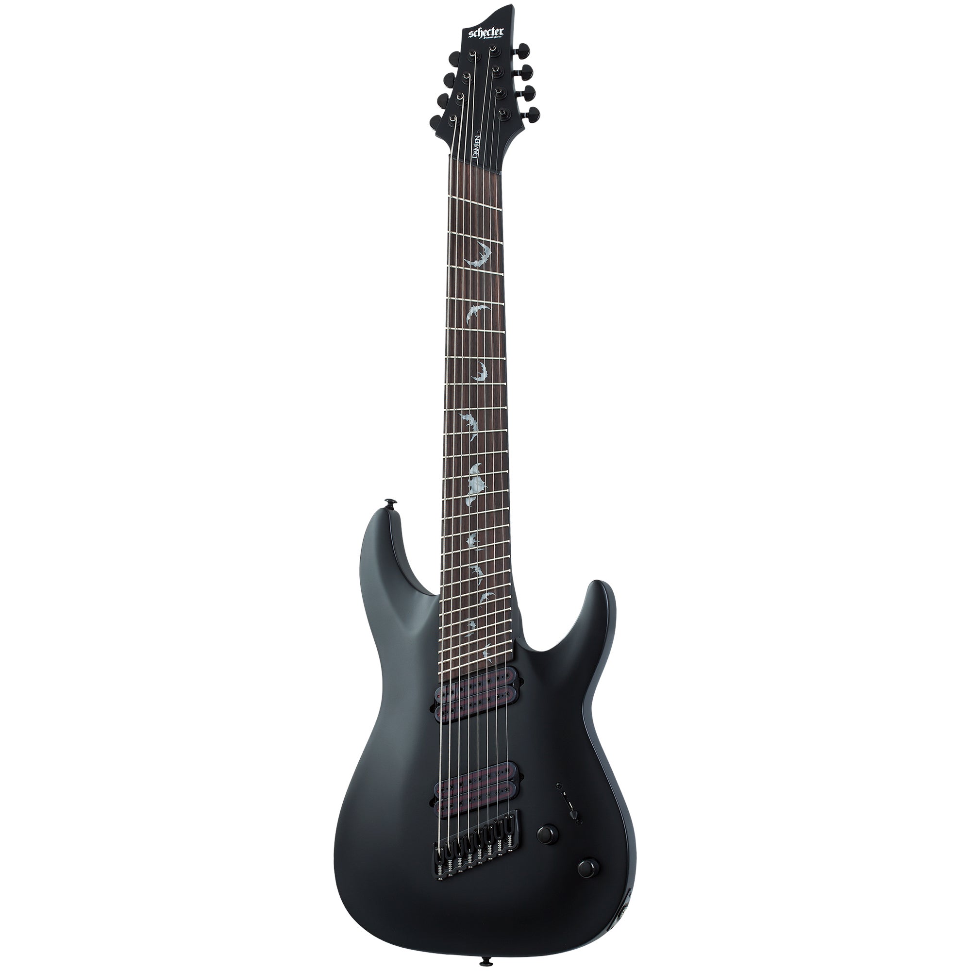 Schecter Damien-8 Multiscale Satin Black