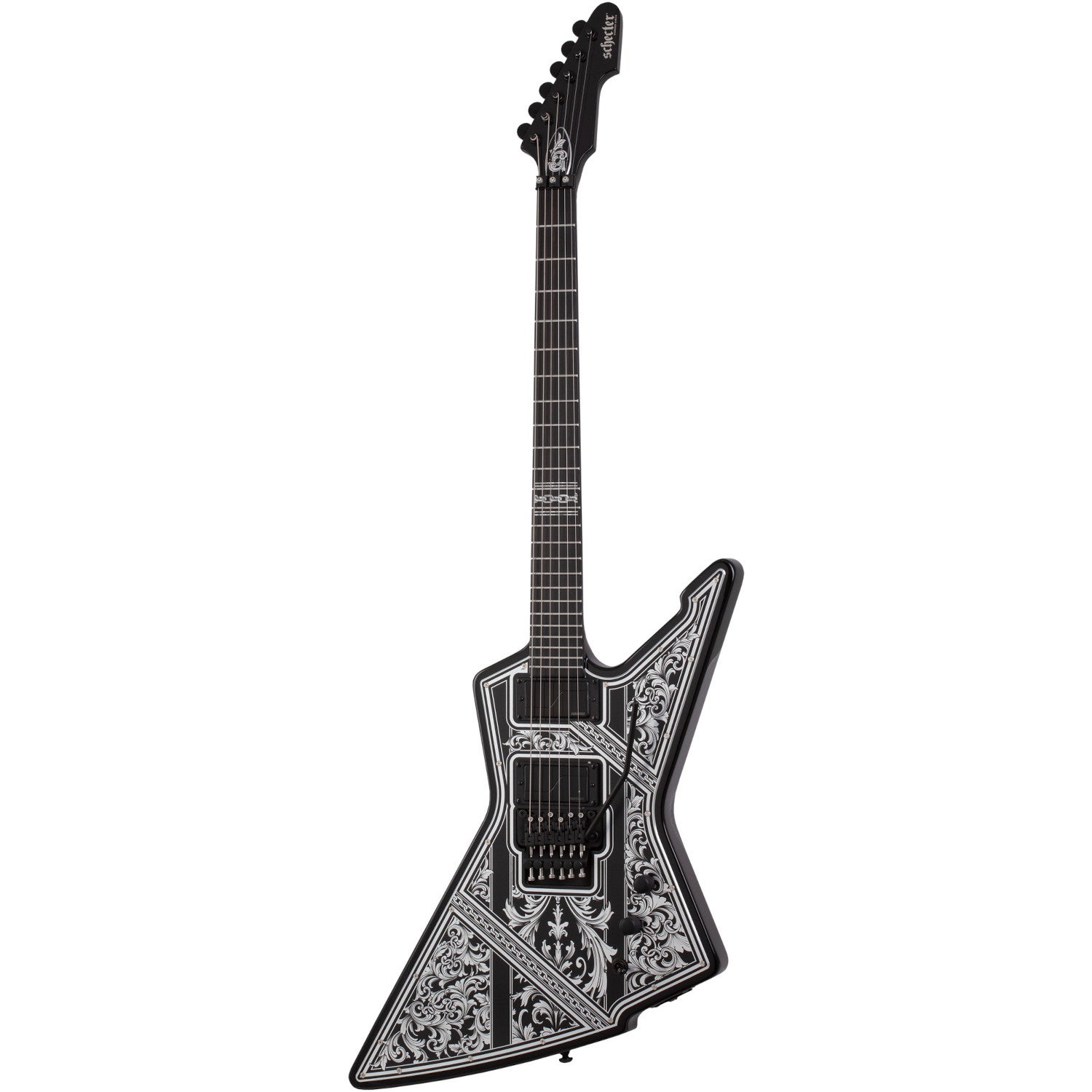 Schecter E-1 FR Przym Palladium Gloss Black