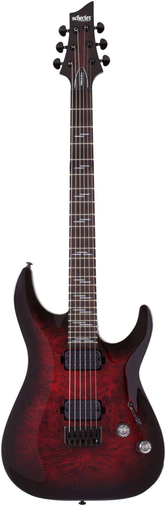 Schecter Omen Elite 6, Black Cherry Burst
