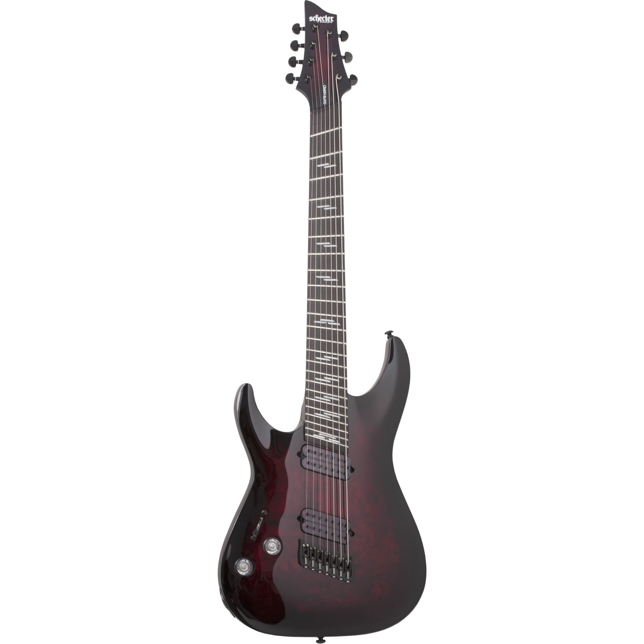 Schecter Omen Elite 7 MultiScale Black Cherry Burst LH