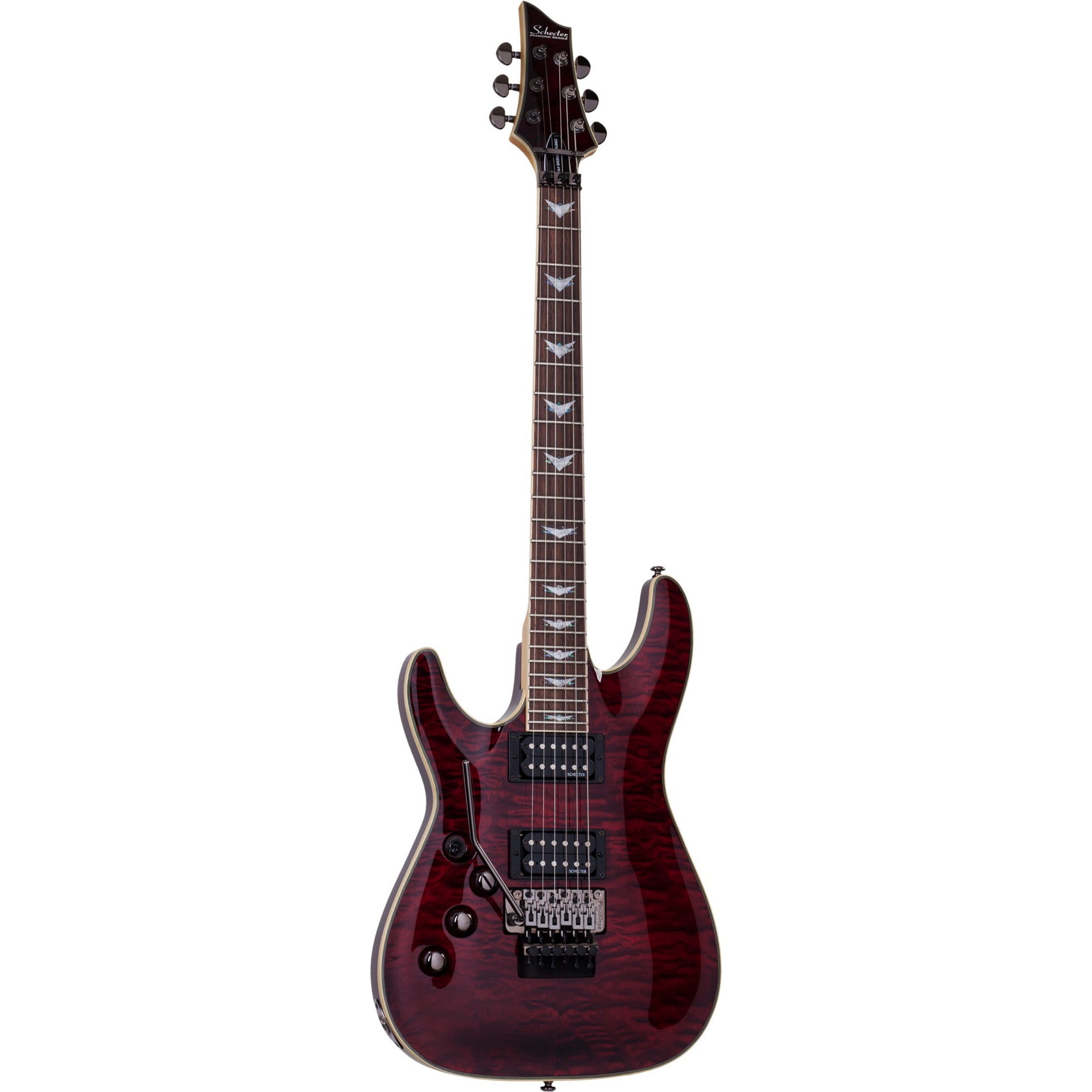 Schecter Omen Extreme 6 FR Black Cherry LH linkshandige elektrische gitaar
