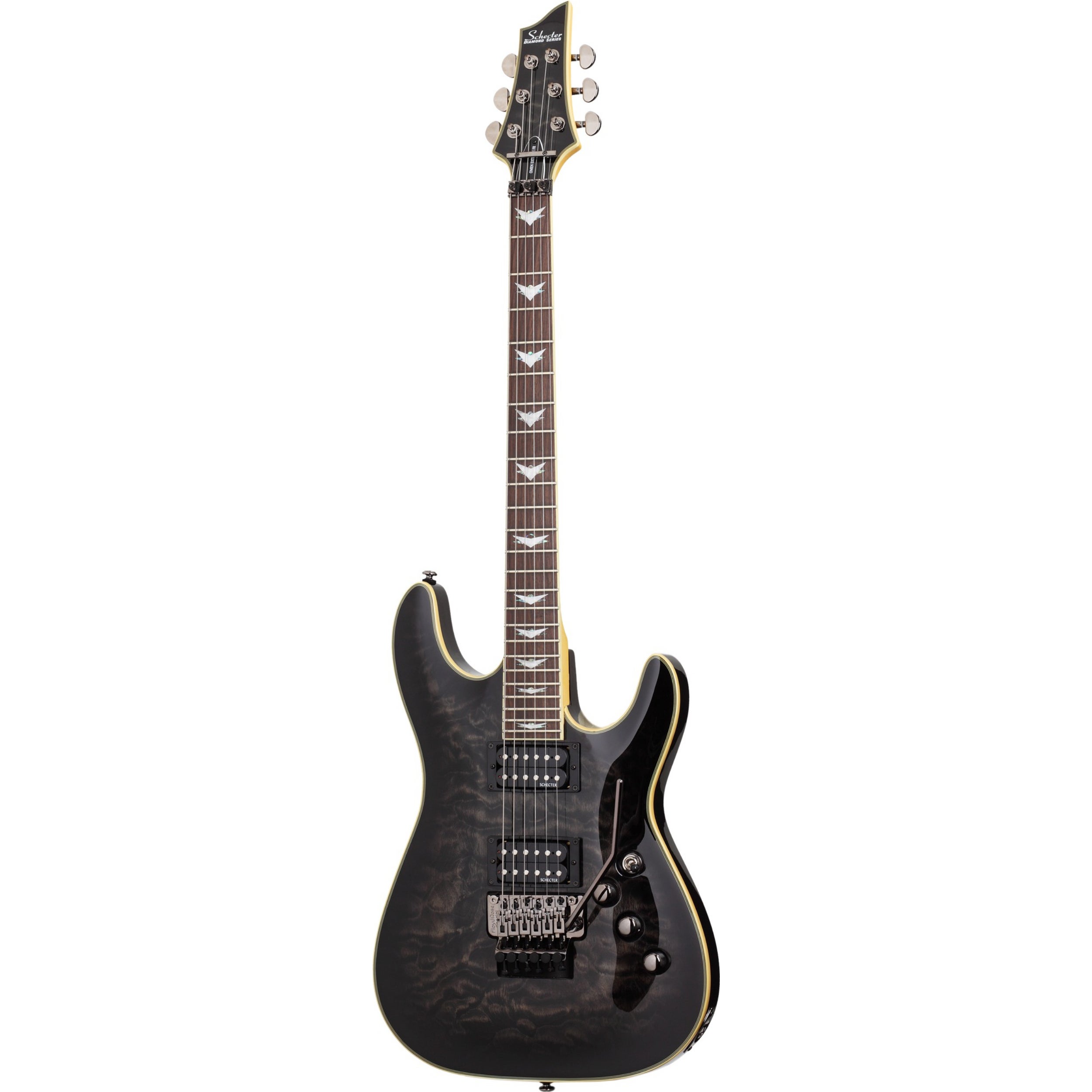 Schecter Omen Extreme 6 FR See-Thru Black elektrische gitaar