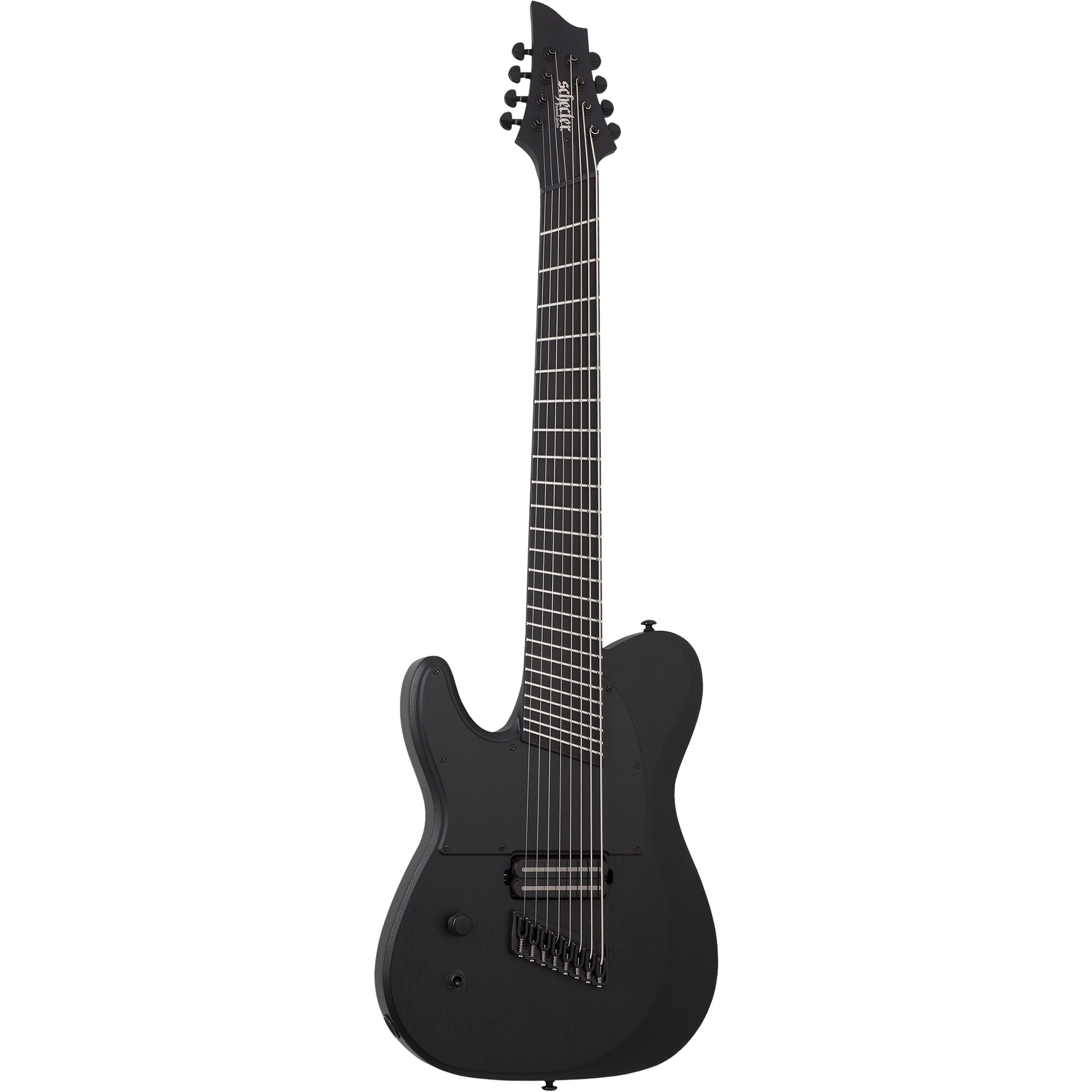 Schecter PT-8 MS Black Ops LH elektrische gitaar Satin Black Open Pore