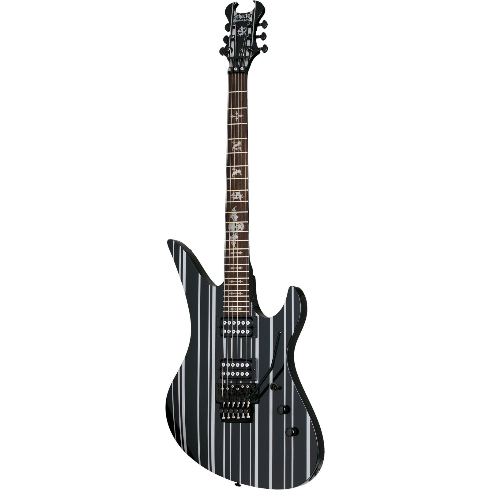 Schecter Synyster Standard FR Gloss Black / Silver Stripes