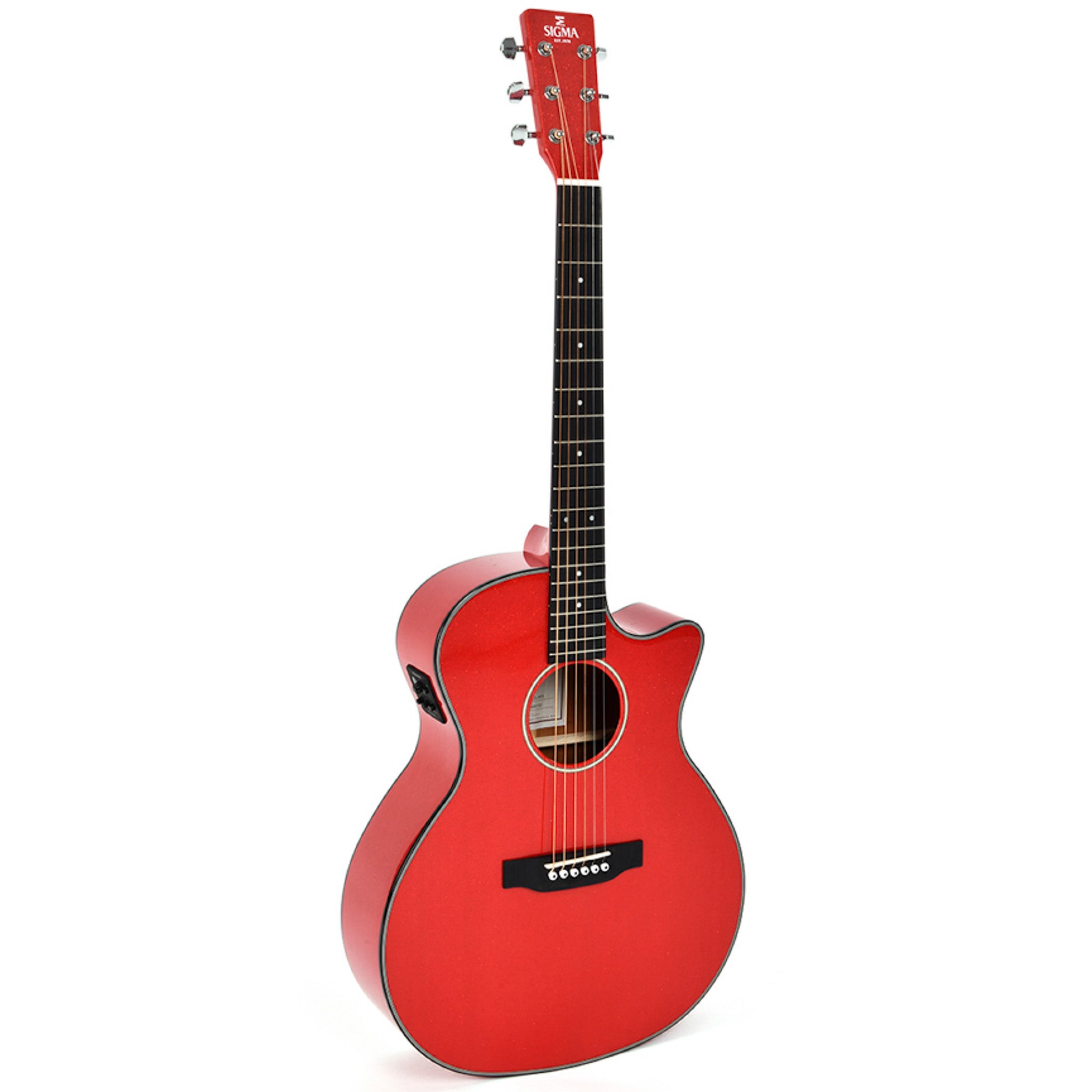 Sigma Guitars GMC-1E-MFR Metallic Flake Red