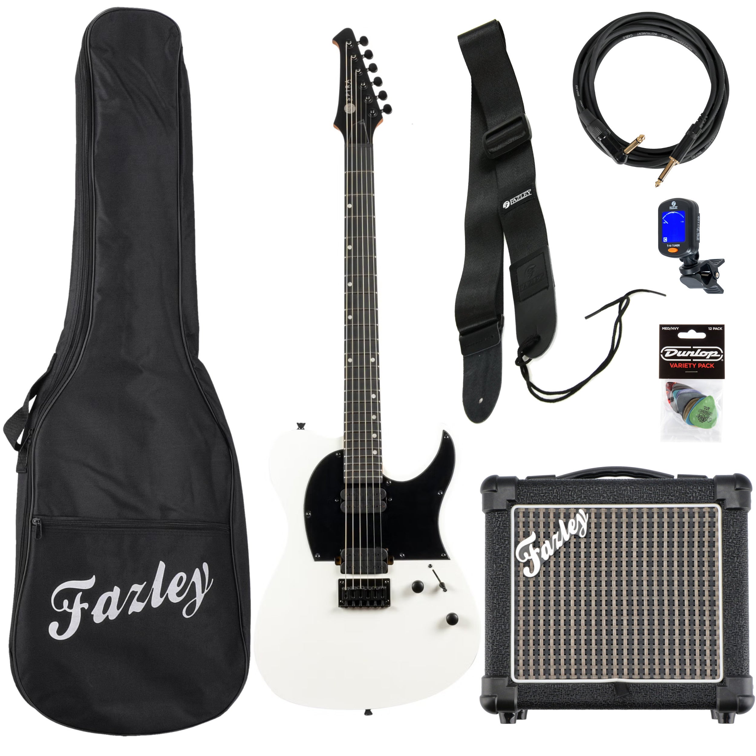 Spira Guitars T-400 MWH Satin White