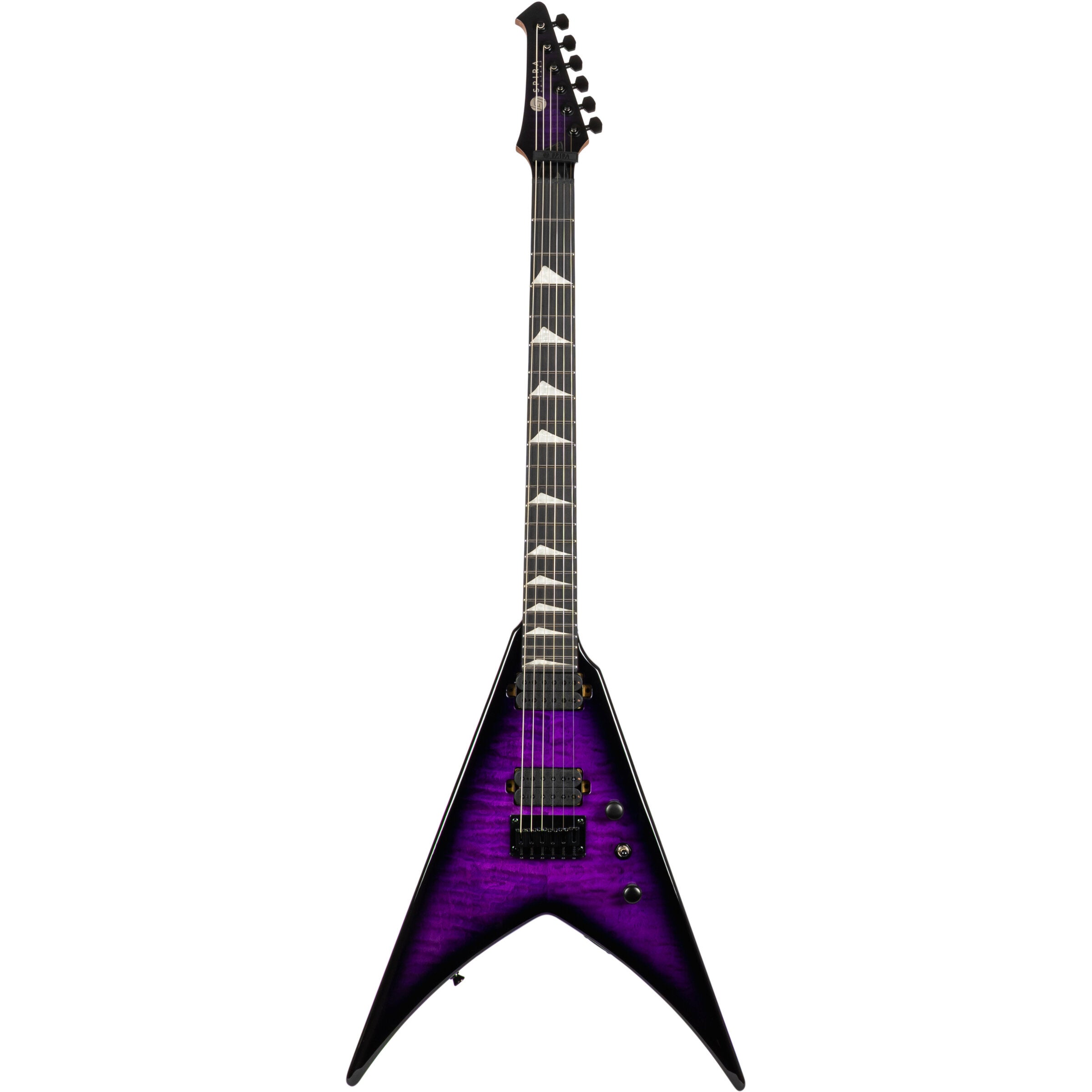 Spira Guitars V-500 TPP E Trans Purple
