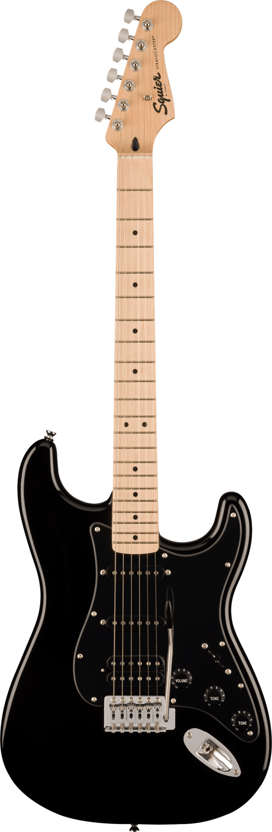 Squier Sonic Stratocaster HSS MN Black elektrische gitaar