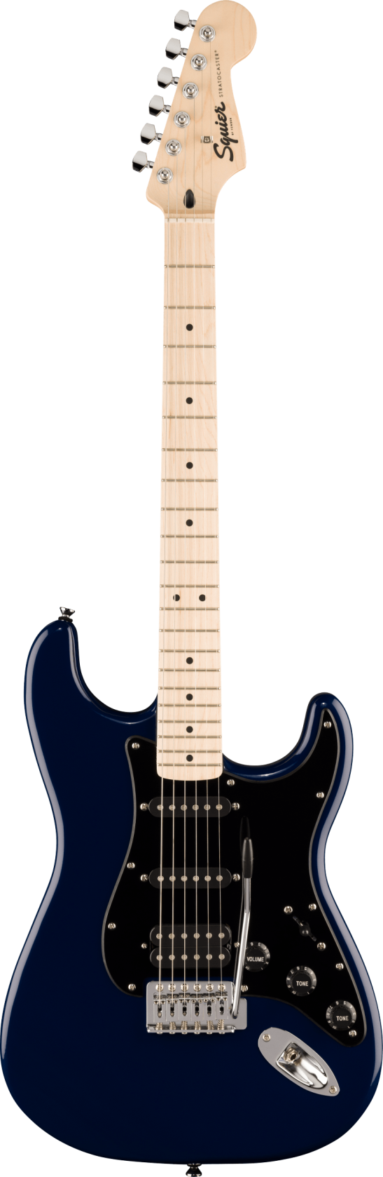 Squier Sonic Stratocaster HSS MN Black Pickguard Midnight Blue