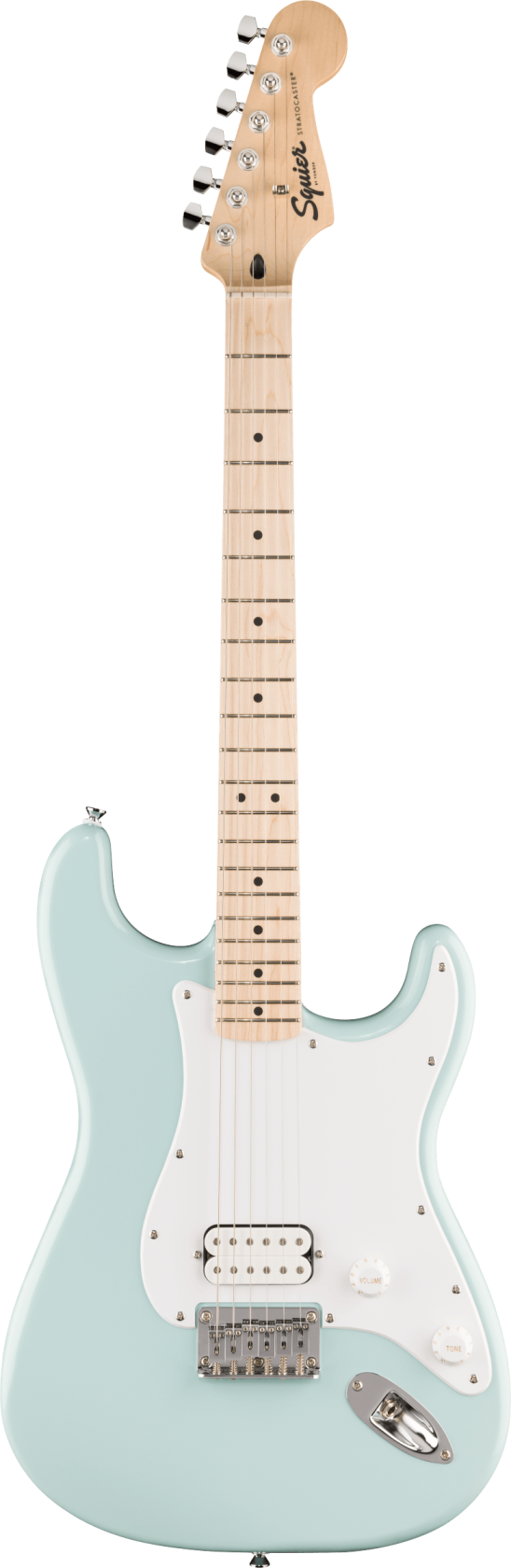 Squier Sonic Stratocaster HT H MN White Pickguard Sonic Blue