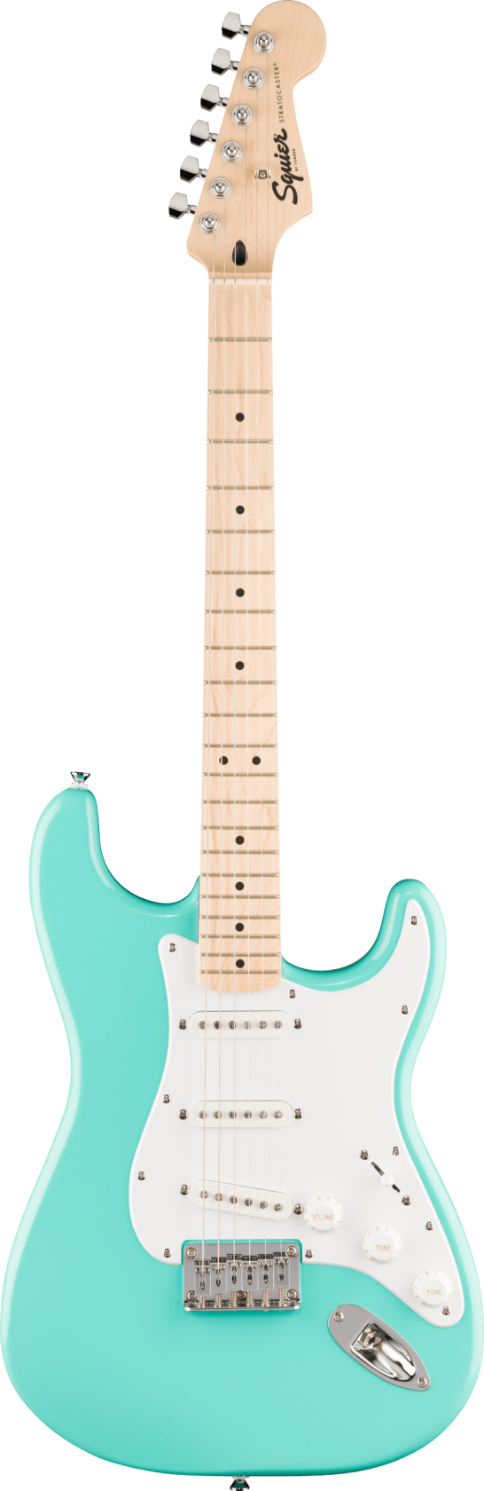 Squier Sonic Stratocaster HT MN White Pickguard Sea Foam Green