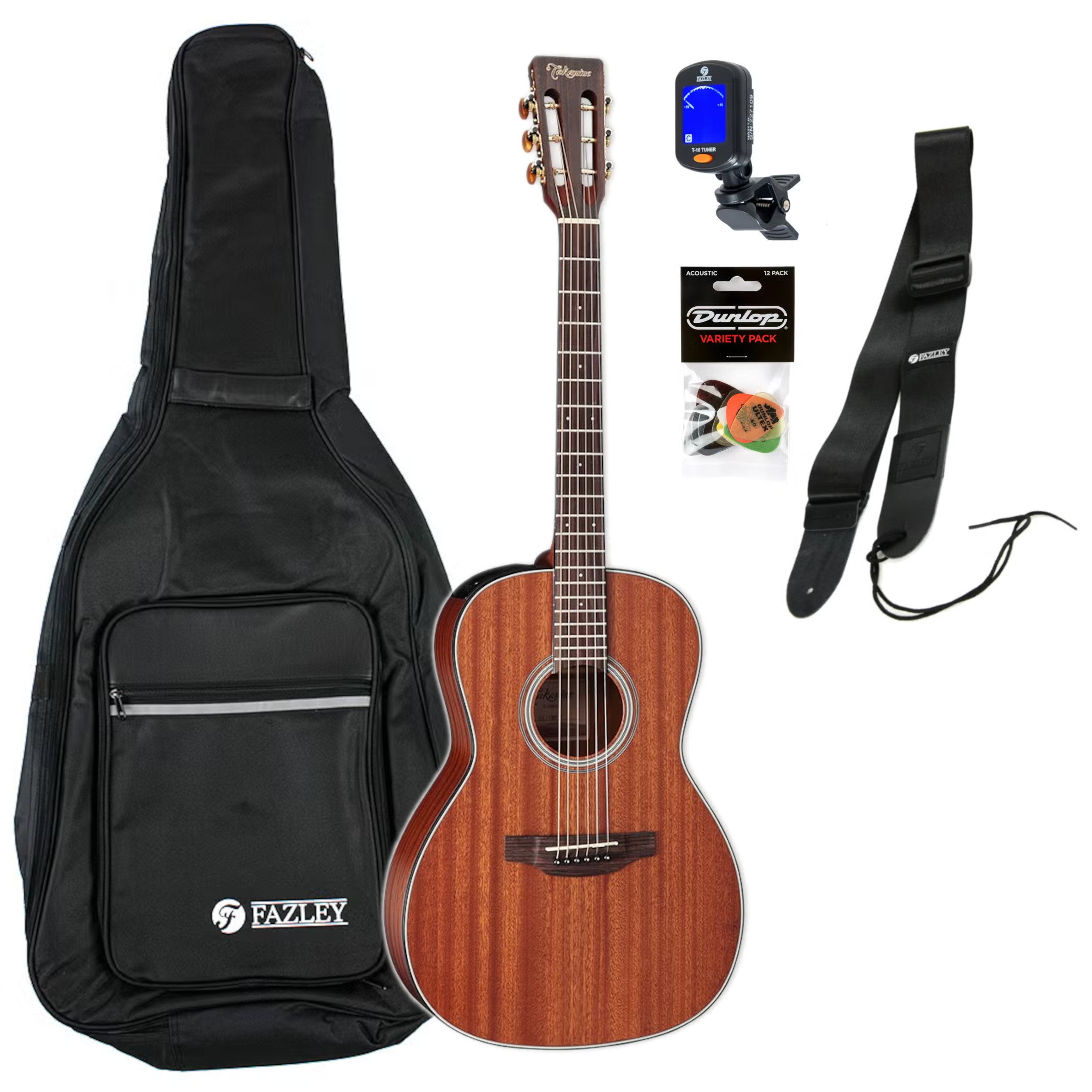 Takamine GY11ME-NS Natural Satin elektrisch-akoestische westerngitaar starterset