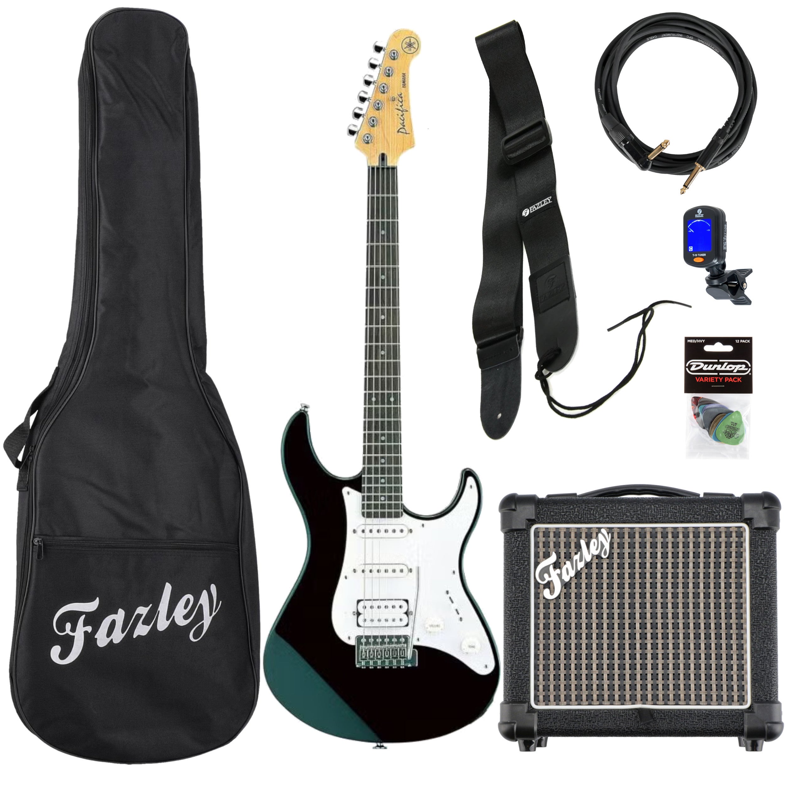 Yamaha Pacifica 112J II Black elektrische gitaar starterset