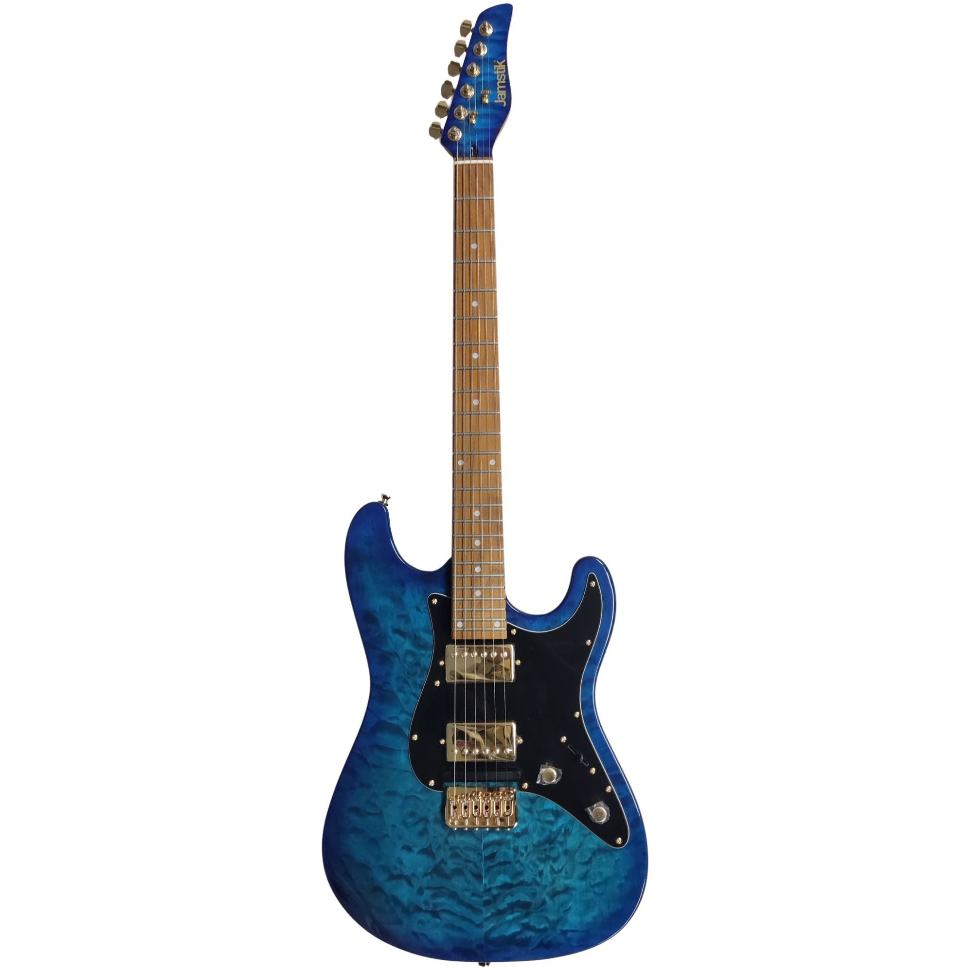 Zivix Jamstik Deluxe MIDI Guitar Blue Black Pickguard